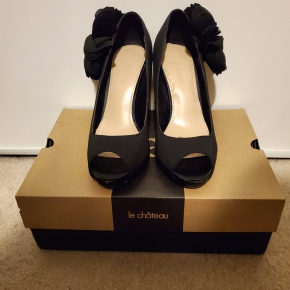 Le Château womens black high heels - Picture 1 of 3